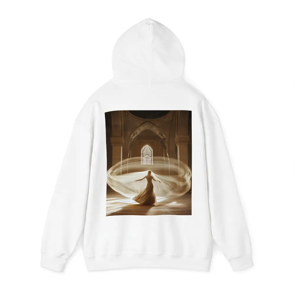 Whirling Woman Dancing Inside Ornate Mosque – Hoodies