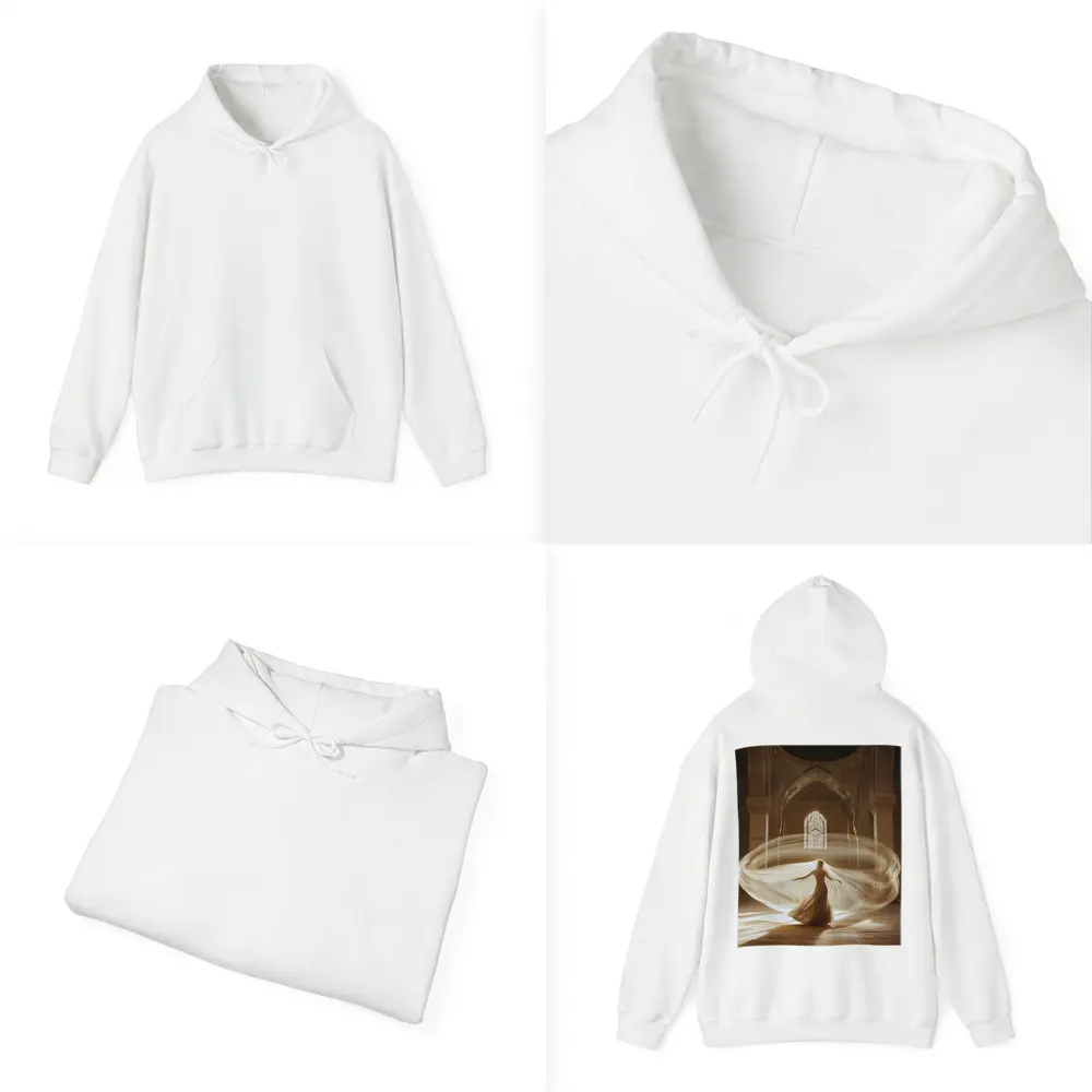 Whirling Woman Dancing Inside Ornate Mosque – Hoodies