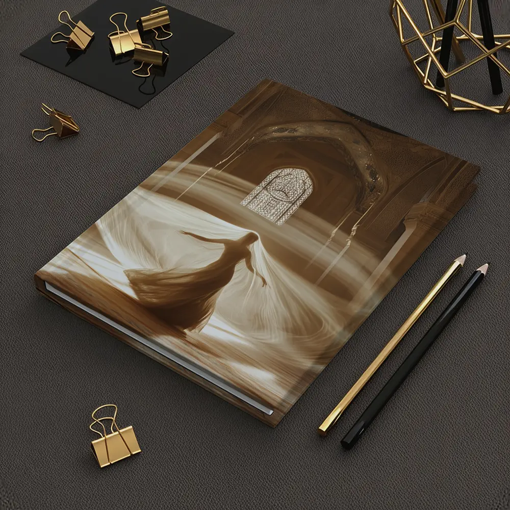 Whirling Woman Dancing Inside Ornate Mosque – Notebooks