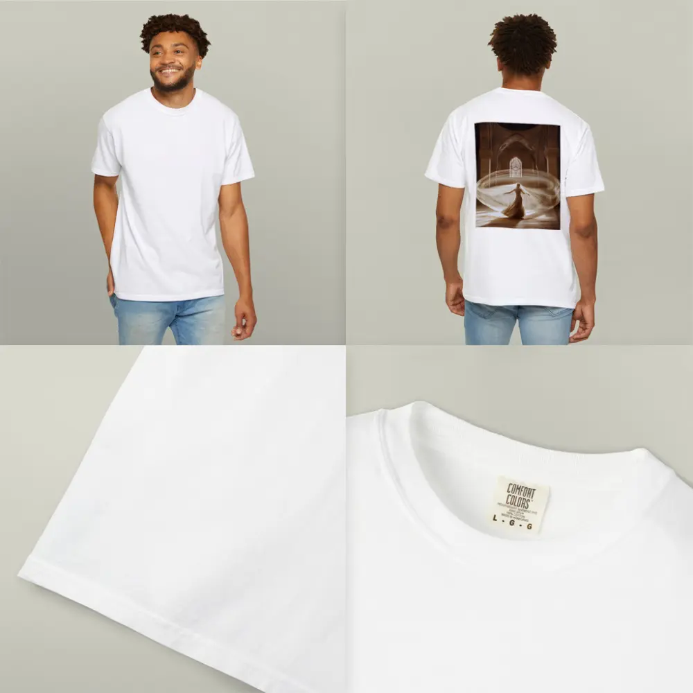 Whirling Woman Dancing Inside Ornate Mosque – T-Shirts