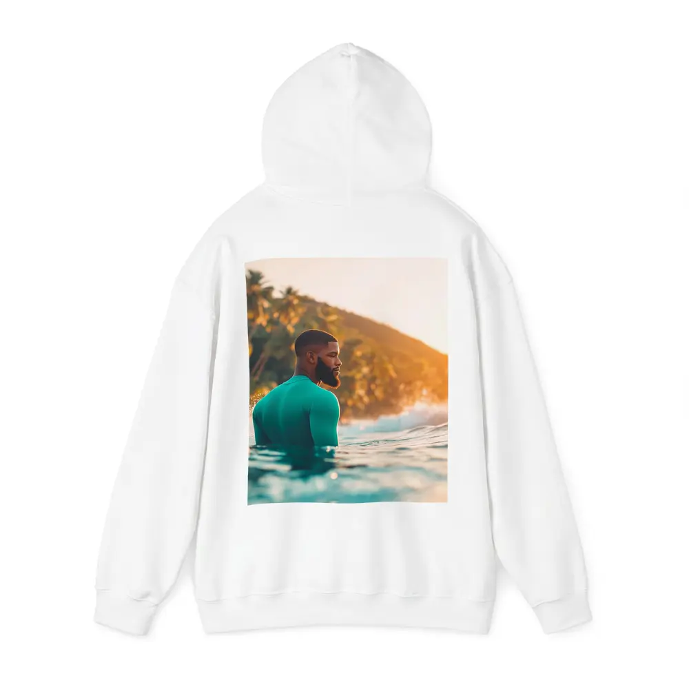 Black Man in Ocean Tropical Sunset – Hoodies