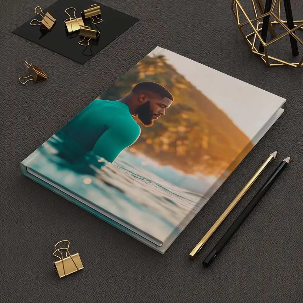 Black Man in Ocean Tropical Sunset – Notebooks