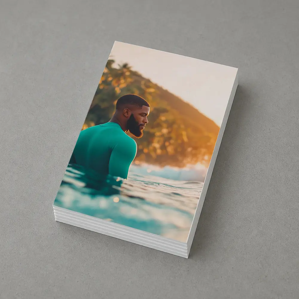Black Man in Ocean Tropical Sunset – Postcards