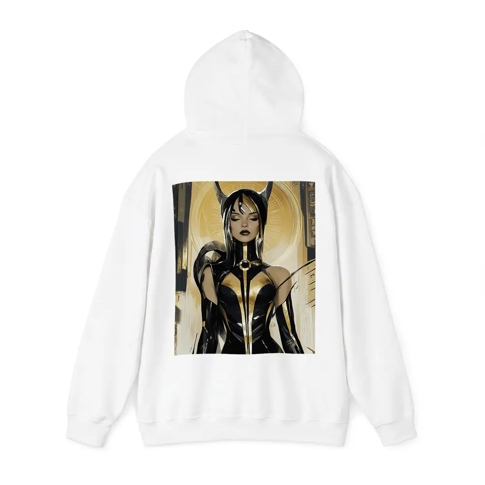 Egyptian Goddess Black Gold Comic Art – Hoodies