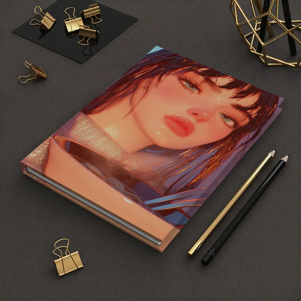 Anime Girl Eating Ramen Bowl Art – Notebooks