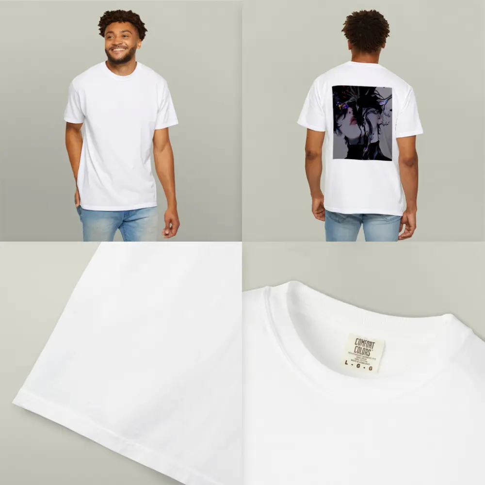 Anime Manga Dark Fantasy Figure Black Flowers – T-Shirts