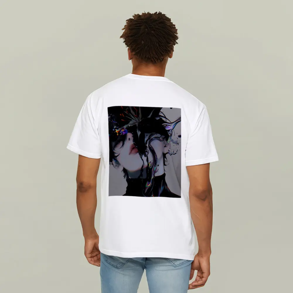 Anime Manga Dark Fantasy Figure Black Flowers – T-Shirts