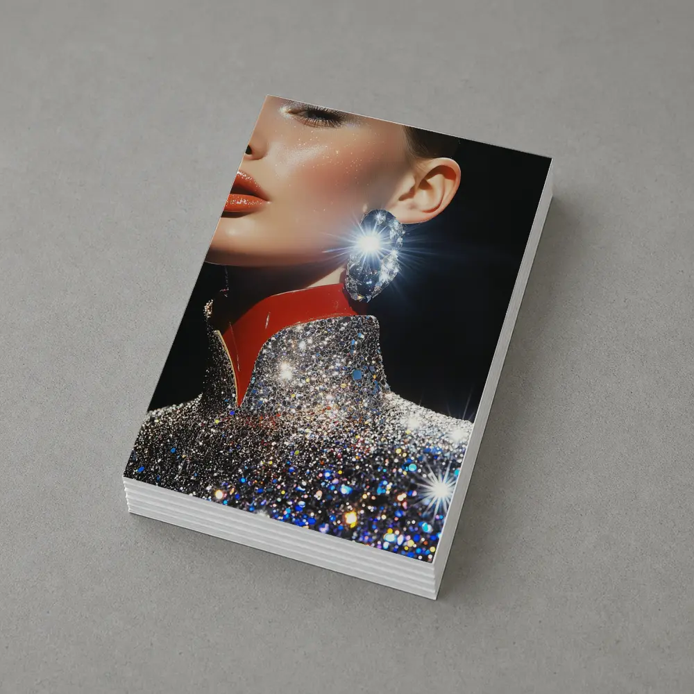 Glamour Woman Diamond Earring Glitter Fashion – Postcards
