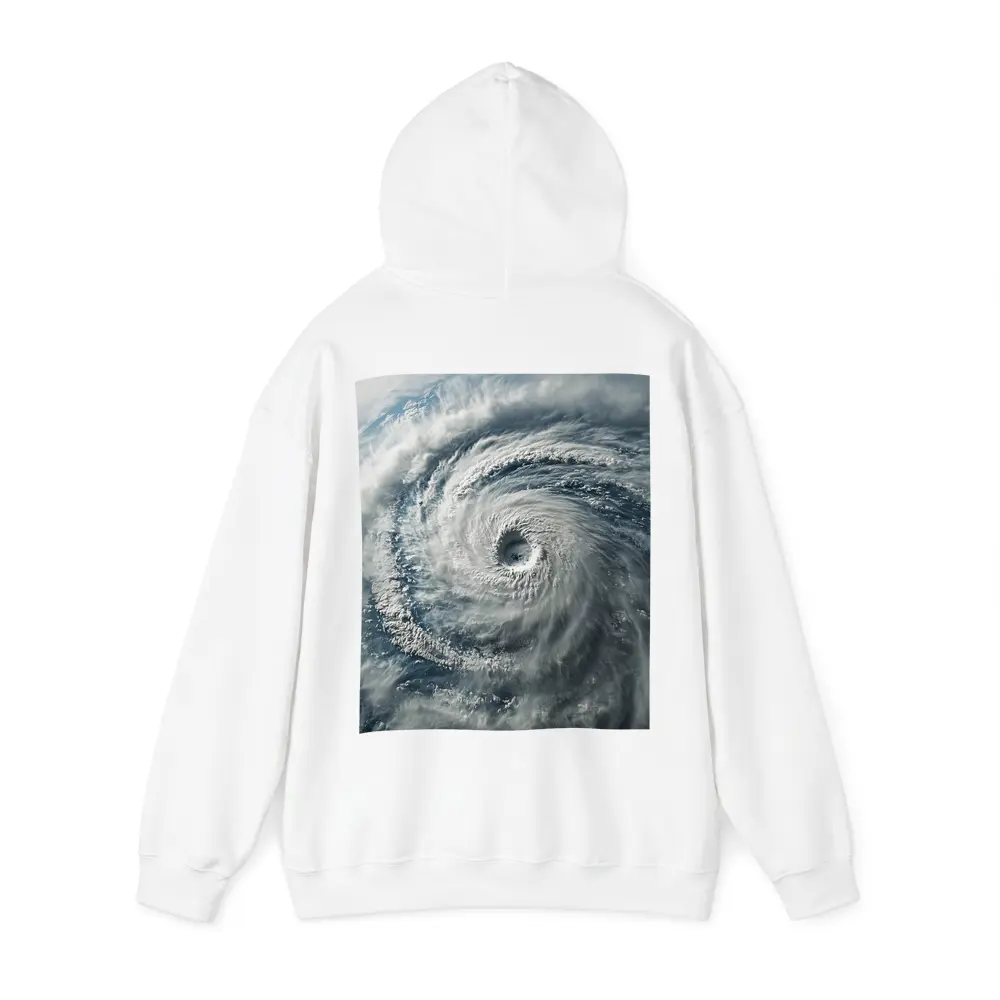 Hurricane Eye Aerial View Ocean Storm – Hoodies