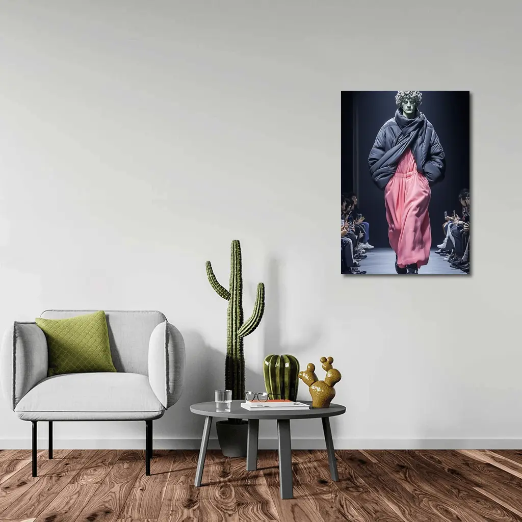 Greek Statue Model Fashion Runway Show – Wall Art