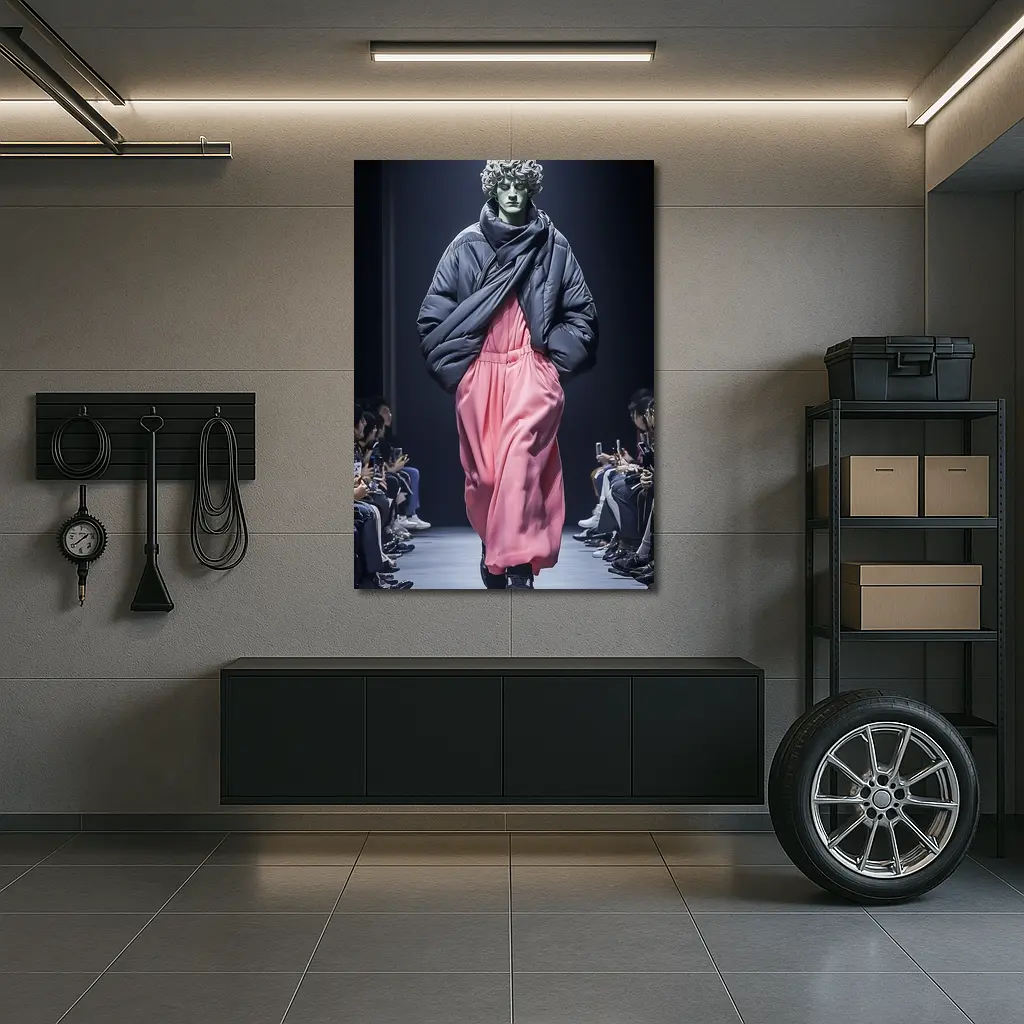 Greek Statue Model Fashion Runway Show – Wall Art