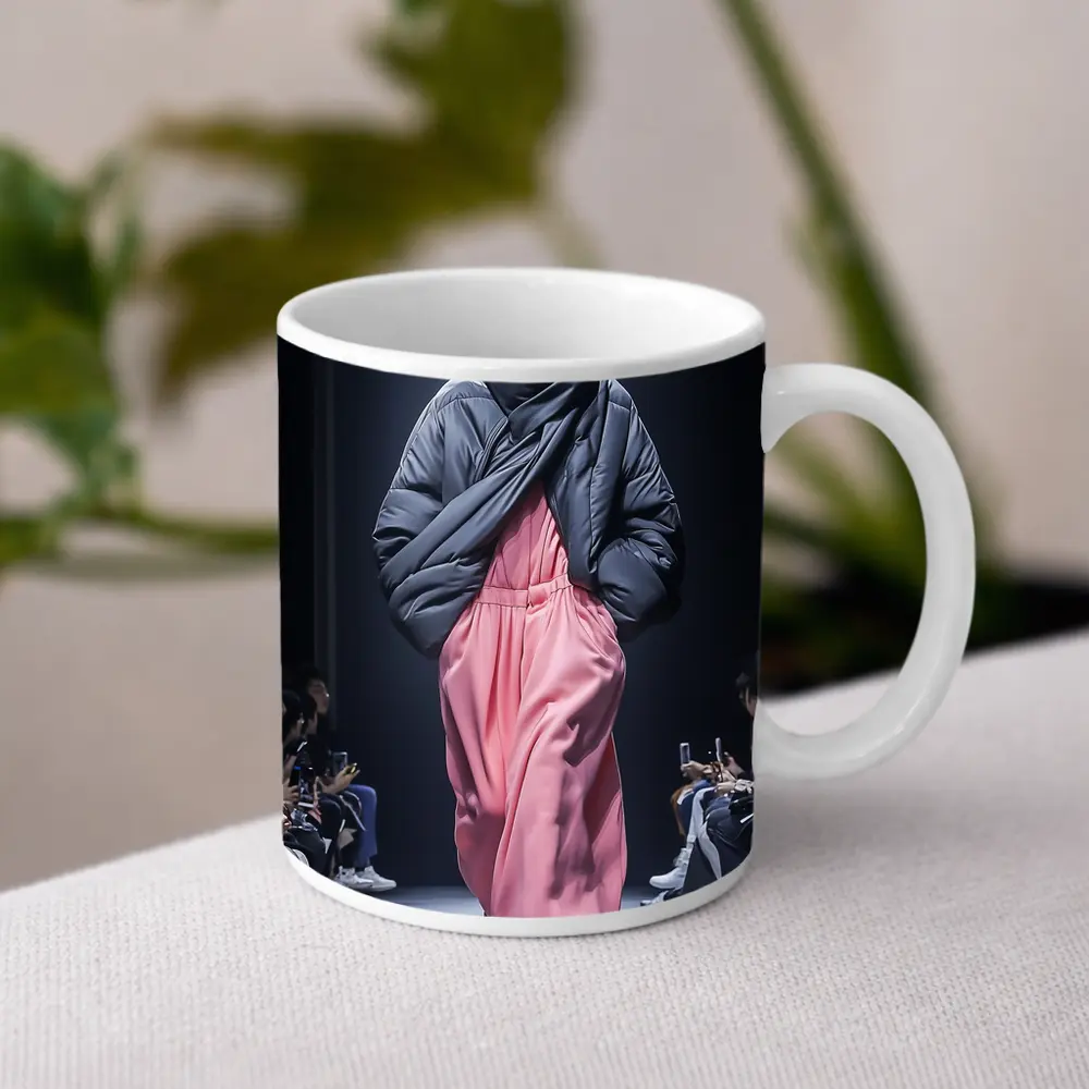 Greek Statue Model Fashion Runway Show – Mugs