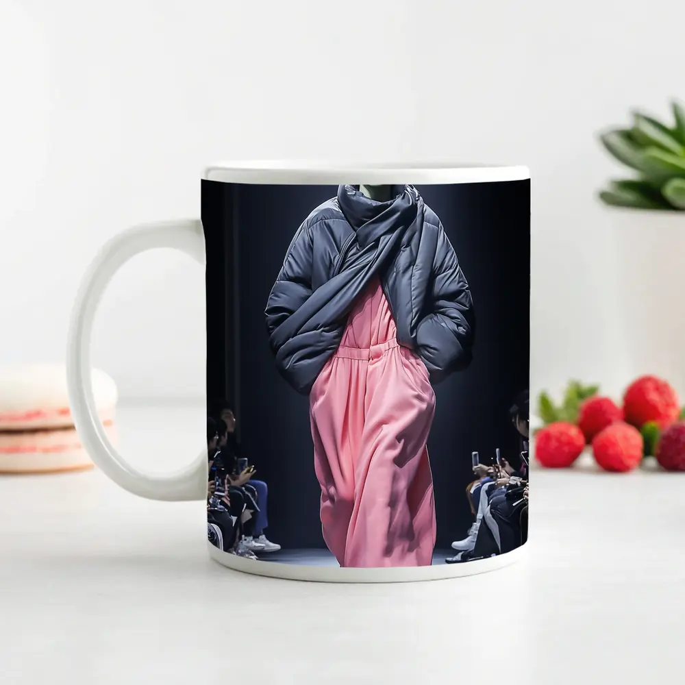 Greek Statue Model Fashion Runway Show – Mugs