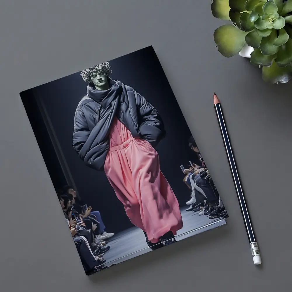 Greek Statue Model Fashion Runway Show – Notebooks