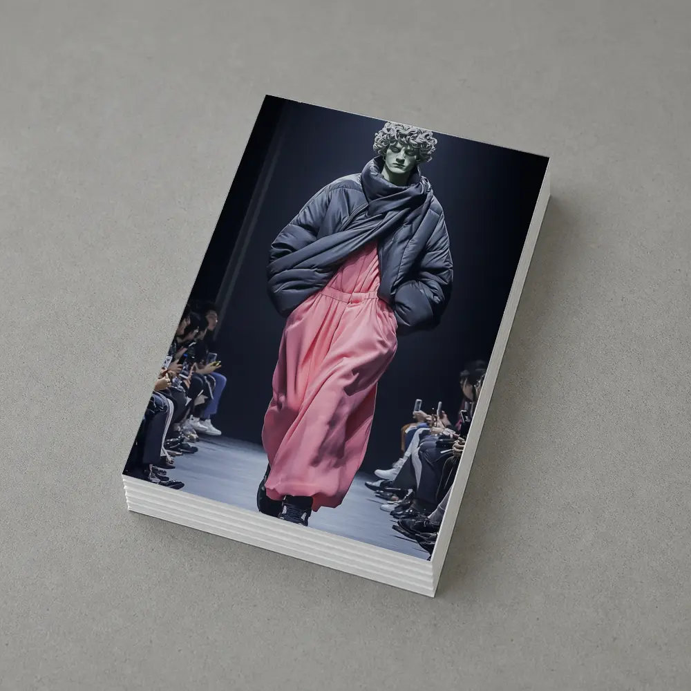 Greek Statue Model Fashion Runway Show – Postcards
