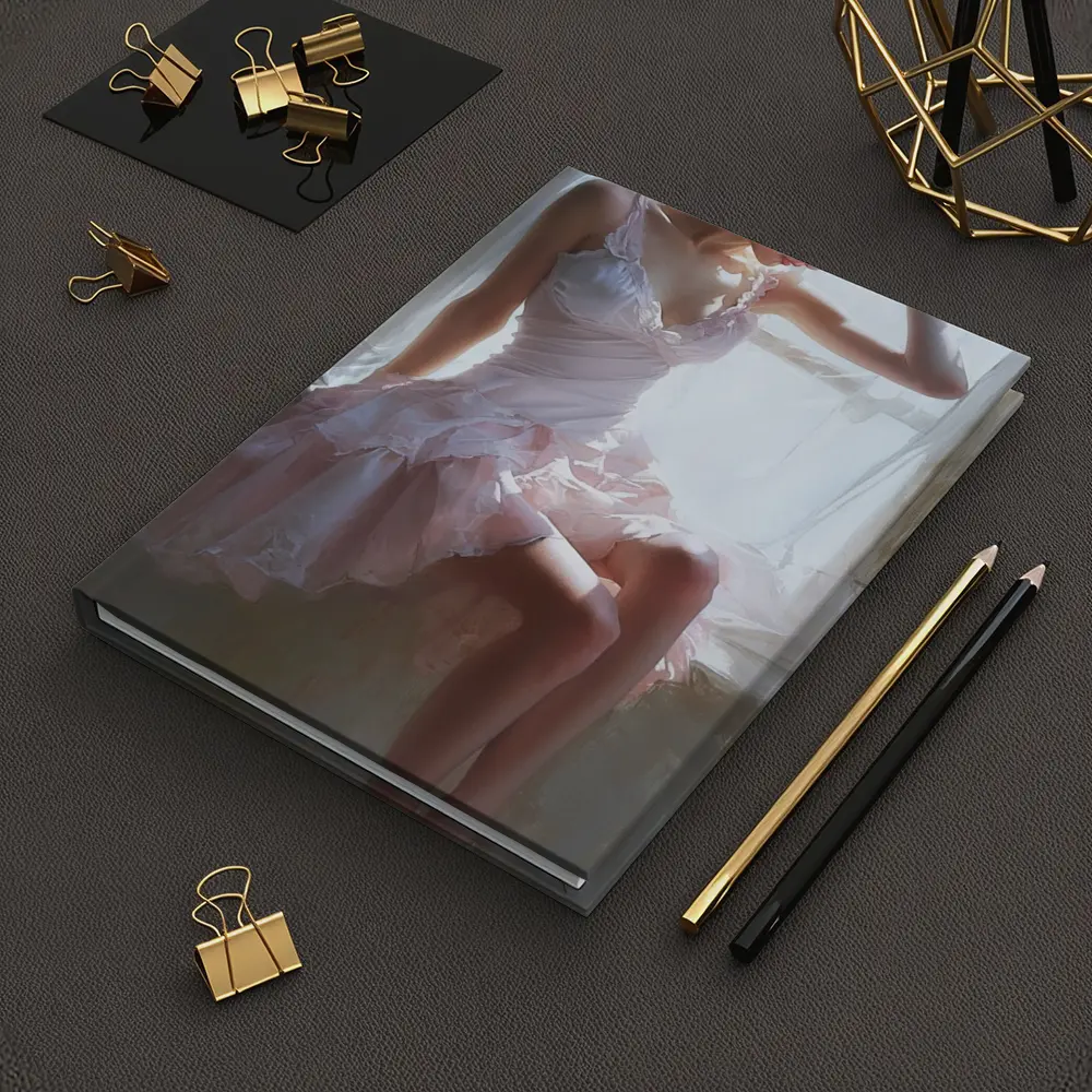 Young Woman Pink Dress Window Light Painting – Notebooks