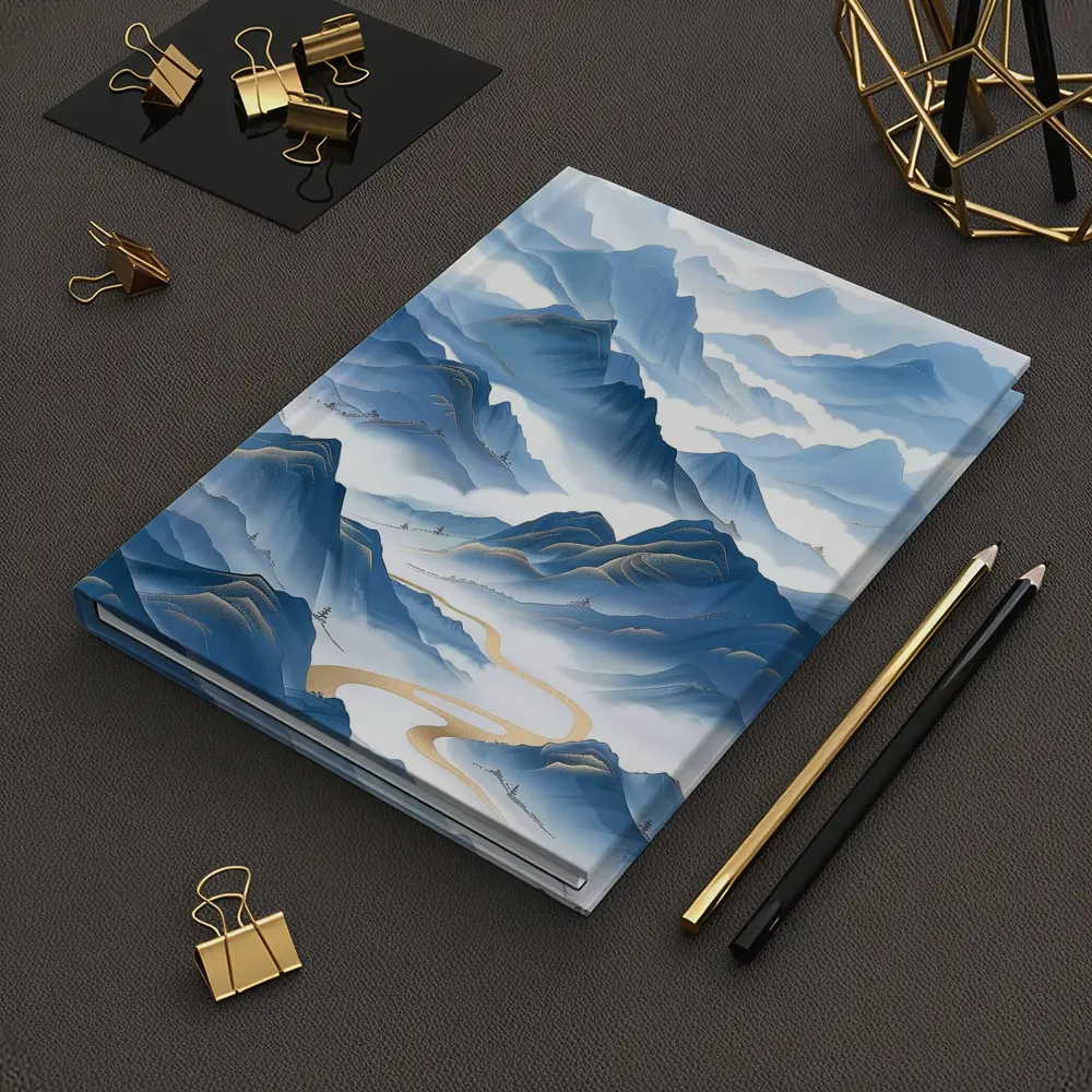 Blue Mountain Mist Chinese Ink Art – Notebooks