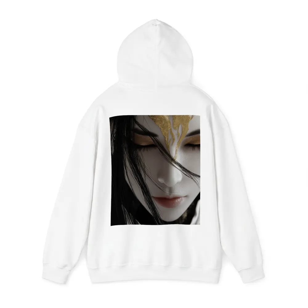 Fantasy Woman Gold Crown Dark Background – Hoodies