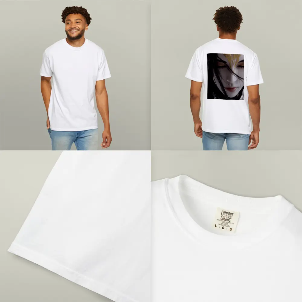 Fantasy Woman Gold Crown Dark Background – T-Shirts