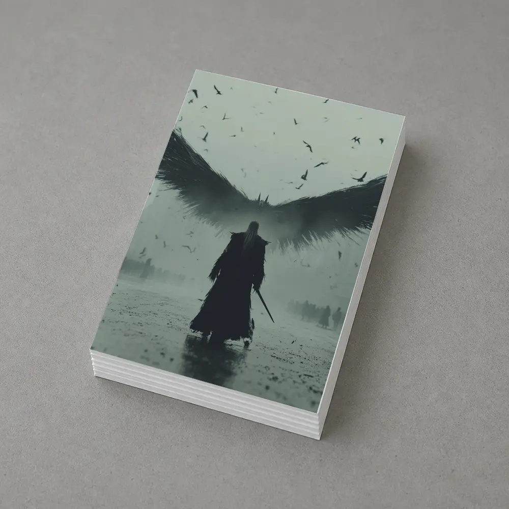 Dark Angel Warrior Misty City Foggy – Postcards