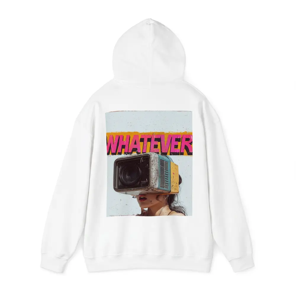 Whatever Retro Camera Head Woman Art – Hoodies