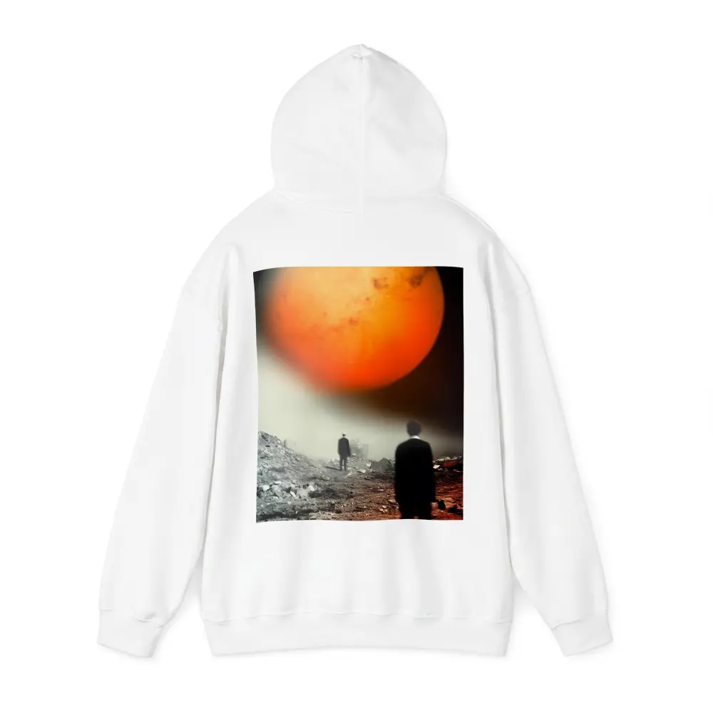 Men Walking Toward Mars Surreal Landscape – Hoodies