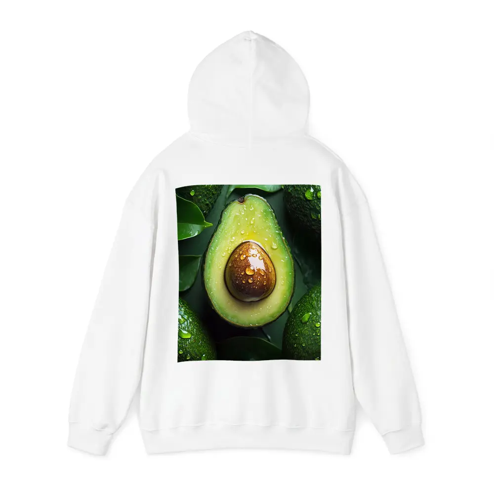 Fresh Avocado Halved With Water Droplets – Hoodies