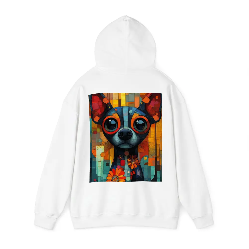 Chihuahua Dog Colorful Mosaic Floral Art – Hoodies