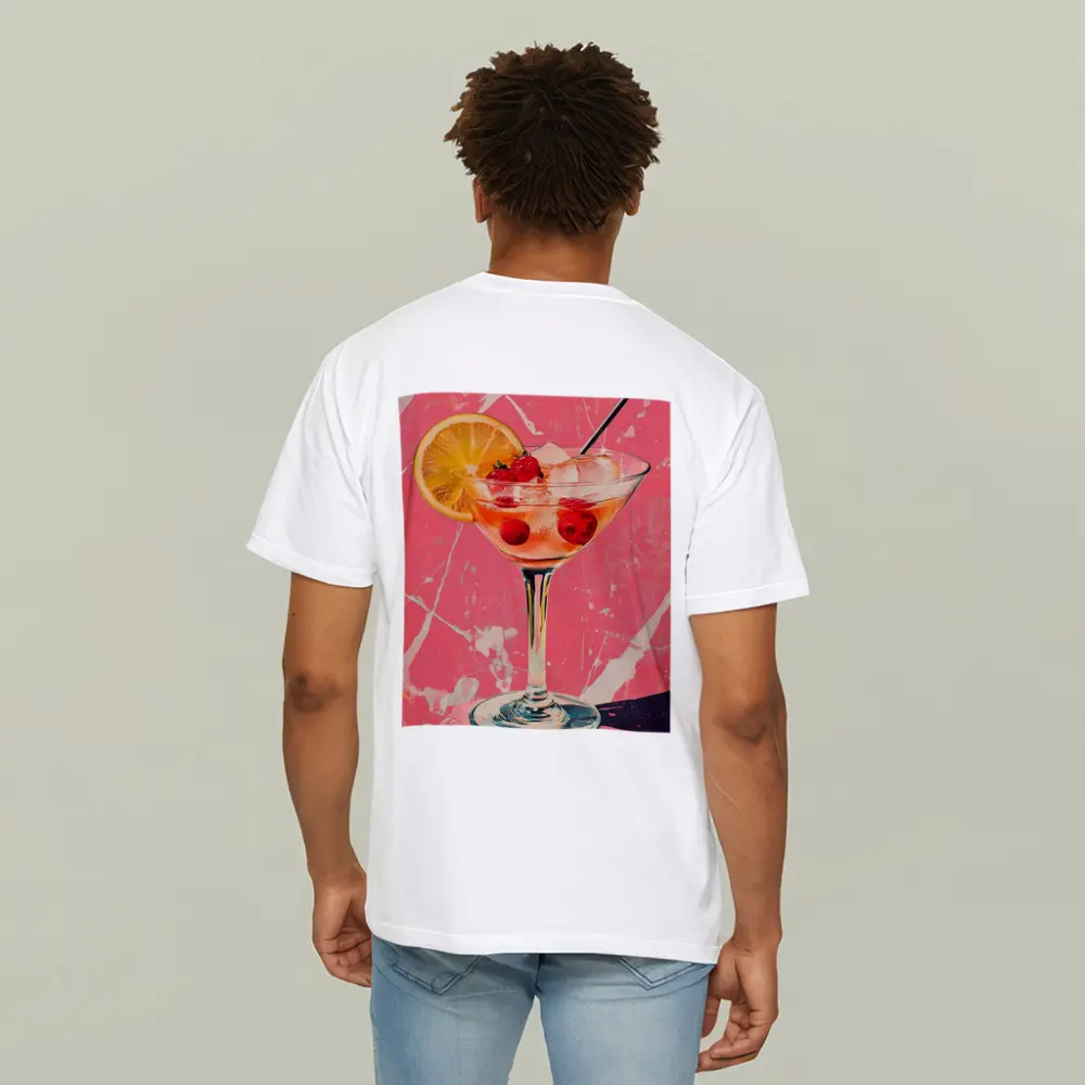 Pink Cocktail Glass Retro Pop Art – T-Shirts