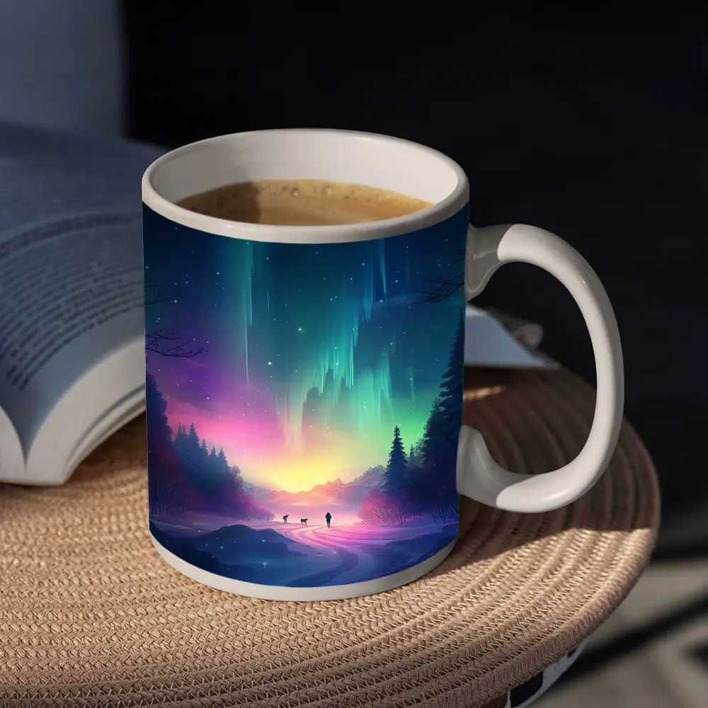 Northern Lights Winter Forest Night Walk – Mugs