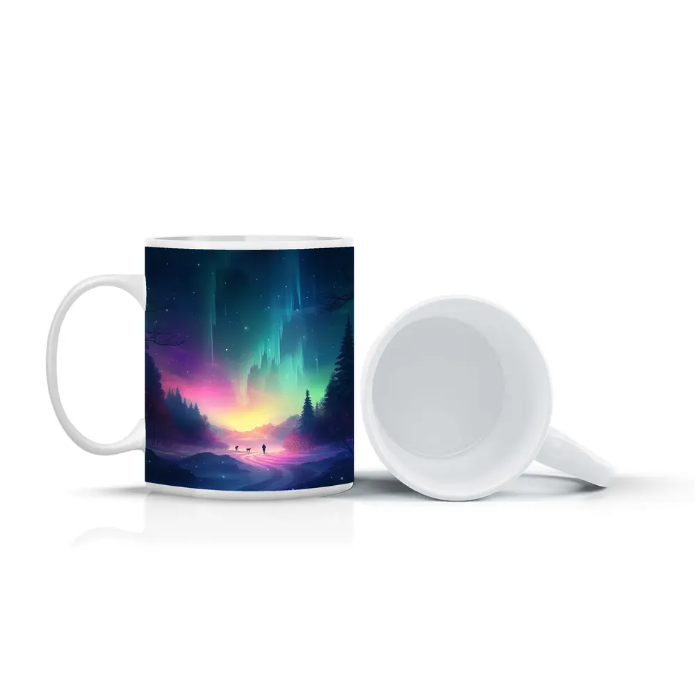 Northern Lights Winter Forest Night Walk – Mugs
