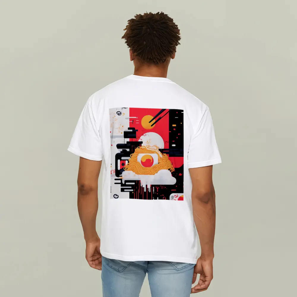Ramen Bowl Graphic Art Red Black – T-Shirts