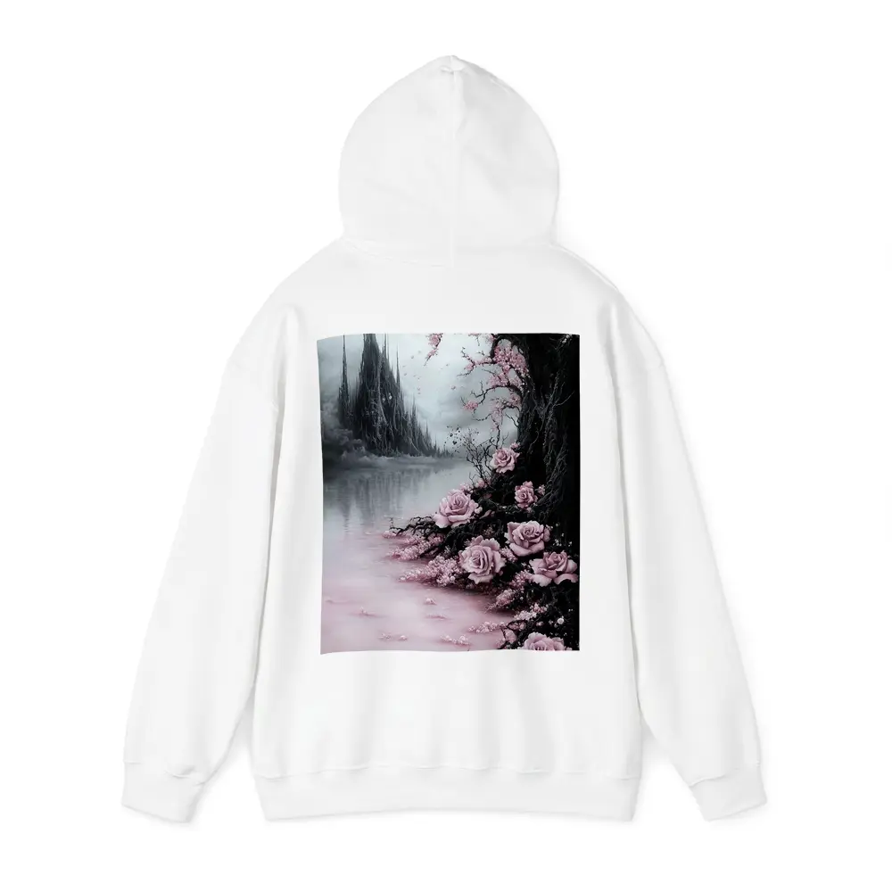 Gothic Dark Fantasy Roses Cherry Blossoms Castle – Hoodies