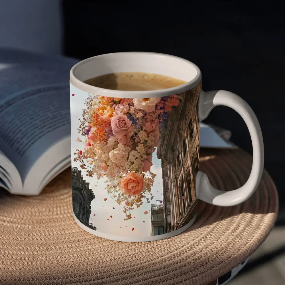 Roses Floating Over San Francisco Bay Bridge – Mugs