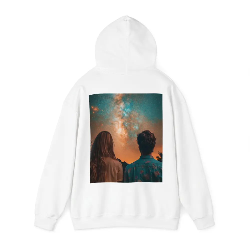 Couple Watching Milky Way Galaxy Night Sky – Hoodies