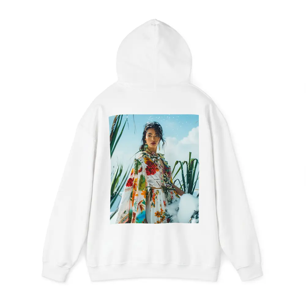 Floral Print Woman Snow Winter Fashion – Hoodies