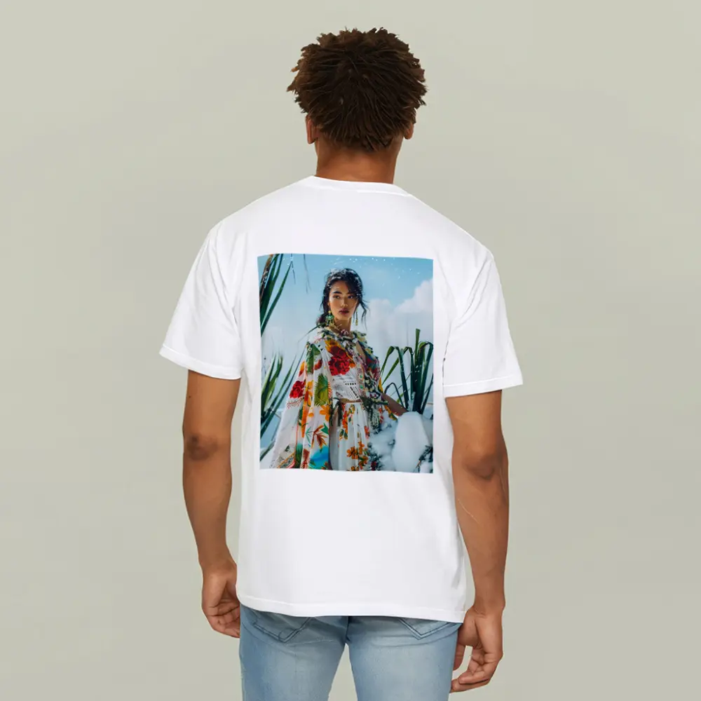 Floral Print Woman Snow Winter Fashion – T-Shirts