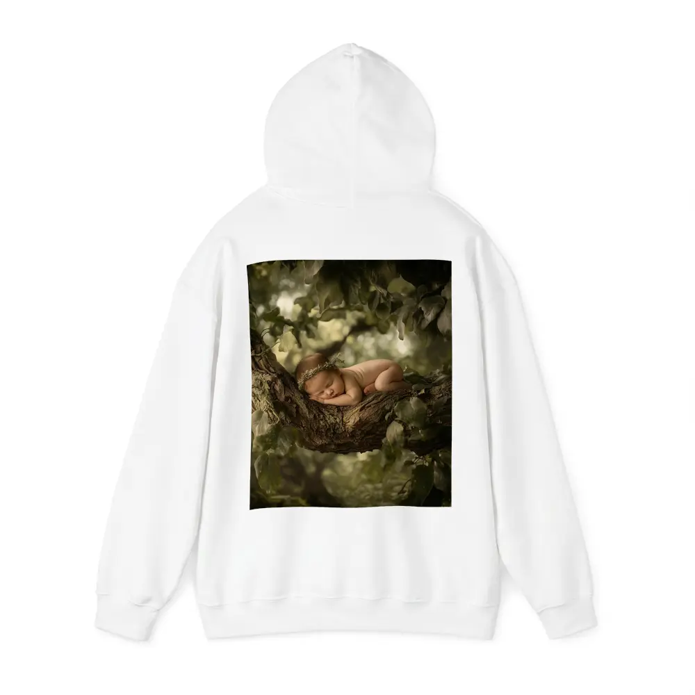 Sleeping Newborn Baby On Forest Tree – Hoodies