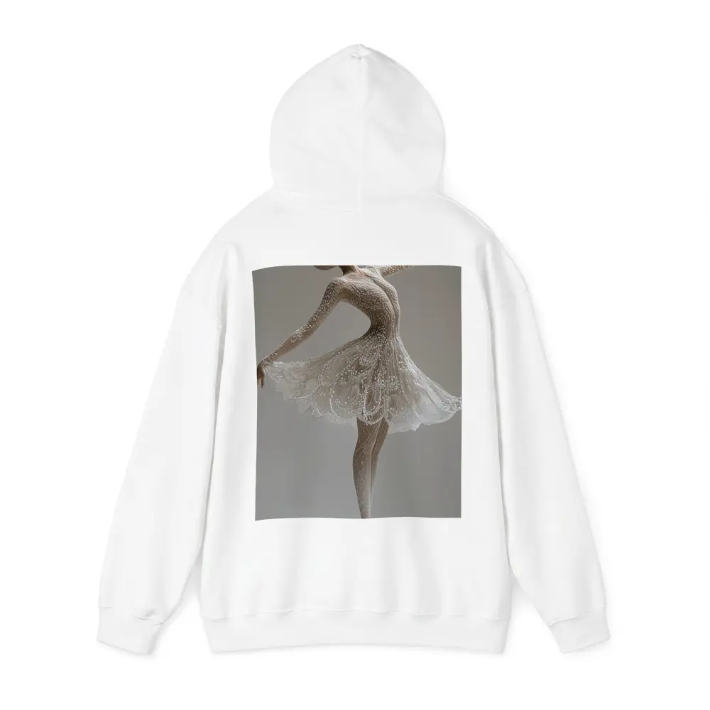 White Ballerina Dancing En Pointe Minimal – Hoodies