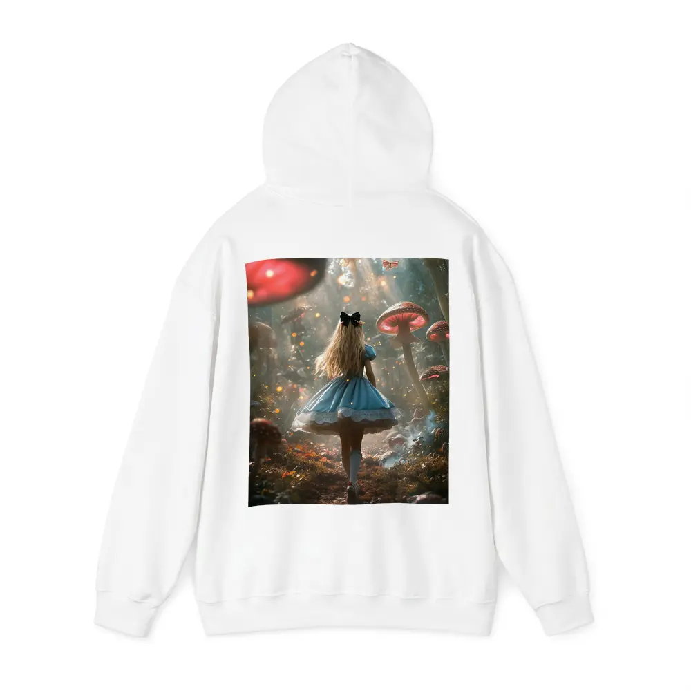 Alice Wonderland Girl Walking Mushroom Forest – Hoodies