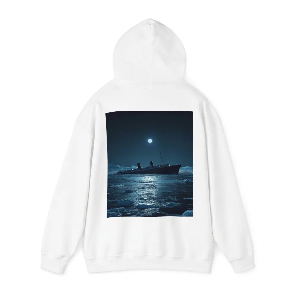 Titanic Ship Sinking Icy Ocean Moonlit Night – Hoodies