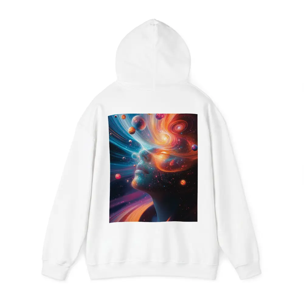 Cosmic Woman Face Space Planets Surreal Art – Hoodies