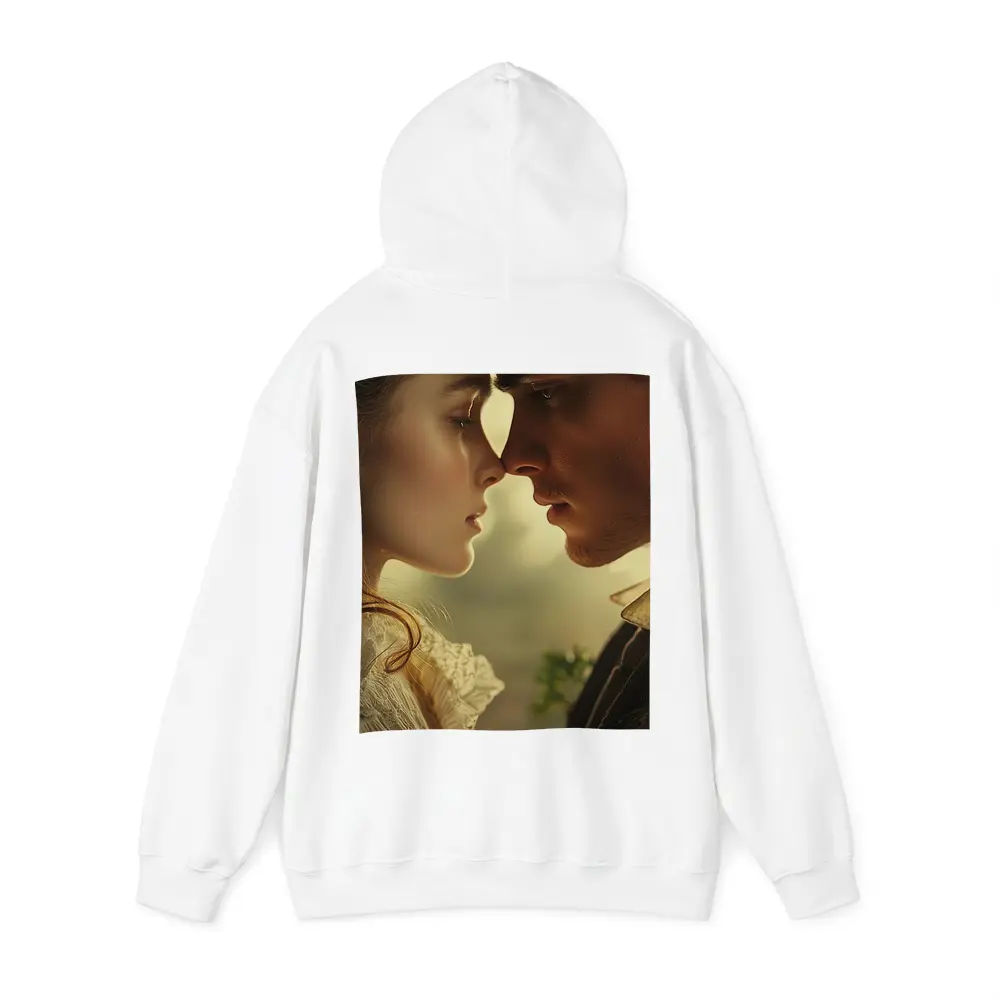 Victorian Couple Romantic Close Portrait Art – Hoodies