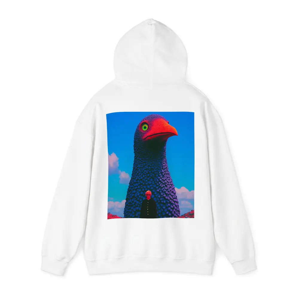 Giant Bird Figure Man Surreal Sky – Hoodies