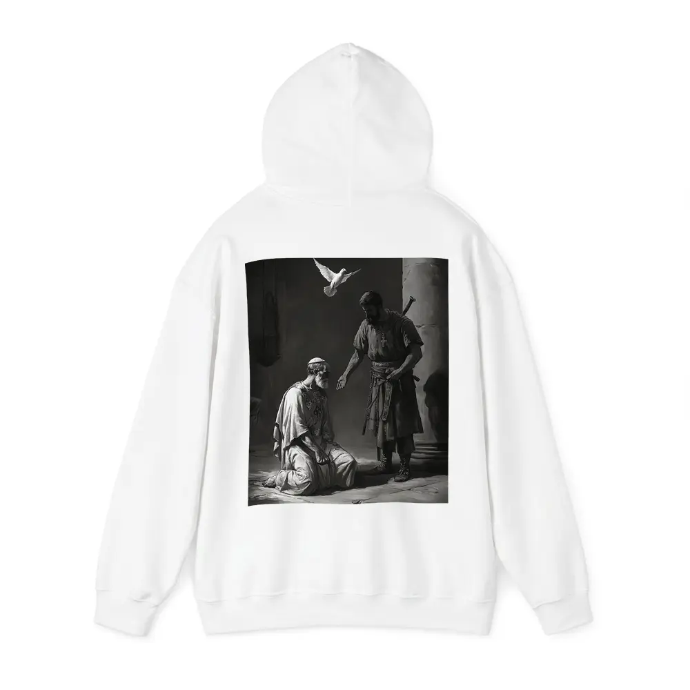 Biblical Scene Soldier Dove Dark Art – Hoodies