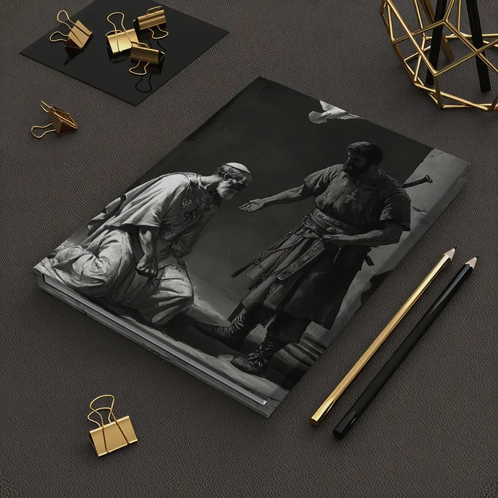 Biblical Scene Soldier Dove Dark Art – Notebooks