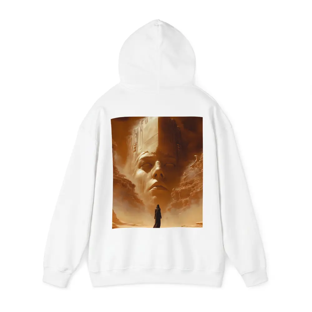 Ancient Desert Colossus Figure Surreal Sand – Hoodies