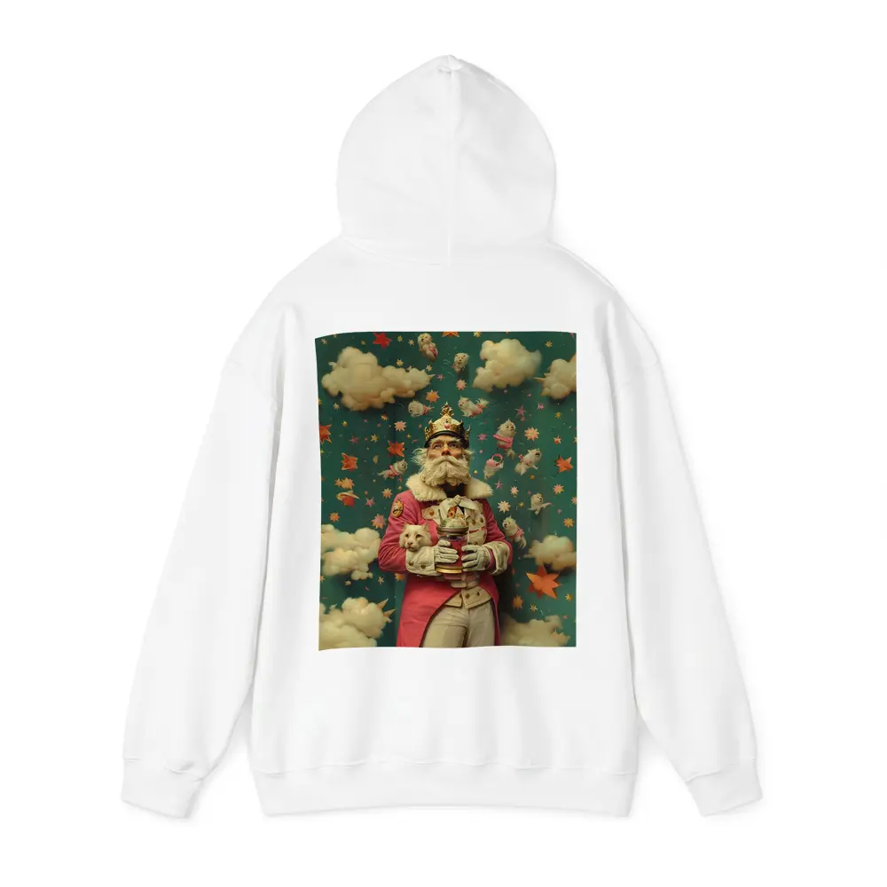 Surreal King With Cats Stars Fantasy – Hoodies