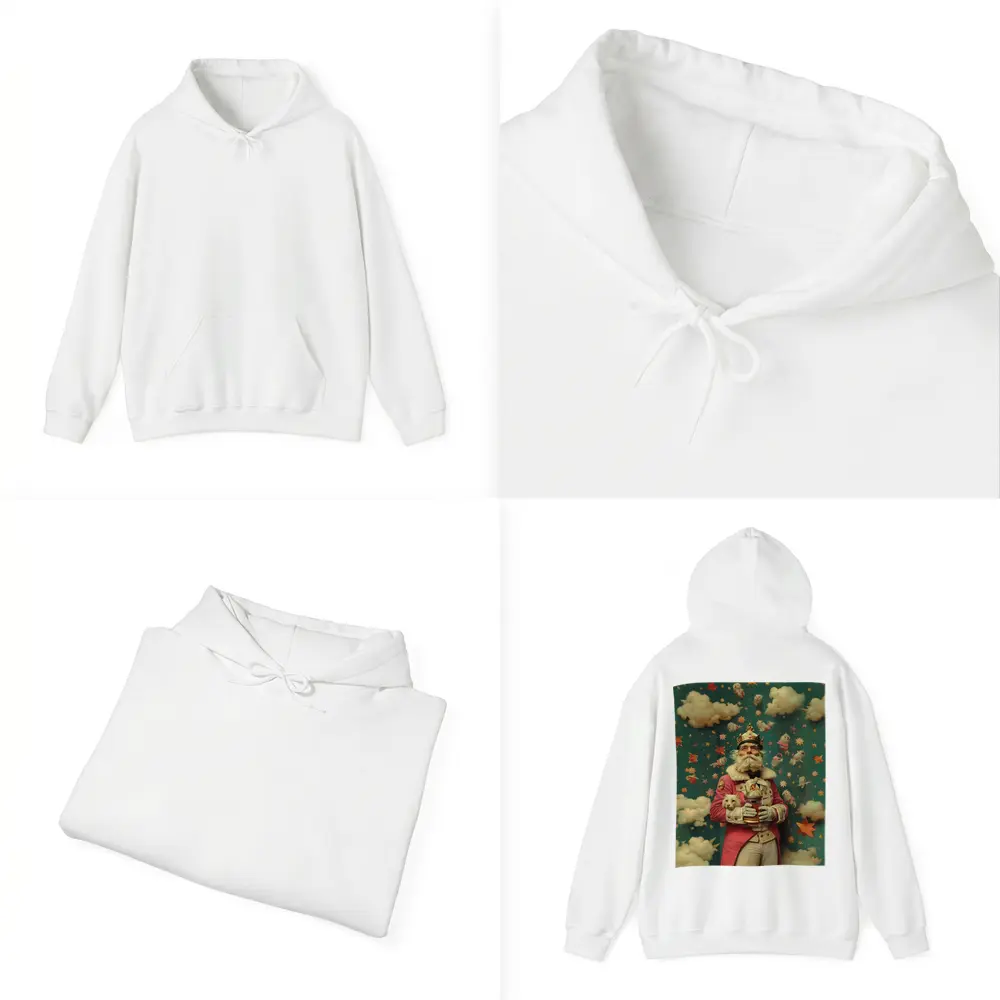 Surreal King With Cats Stars Fantasy – Hoodies