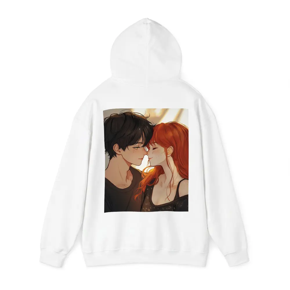 Anime Couple Romance Close Moment Art – Hoodies